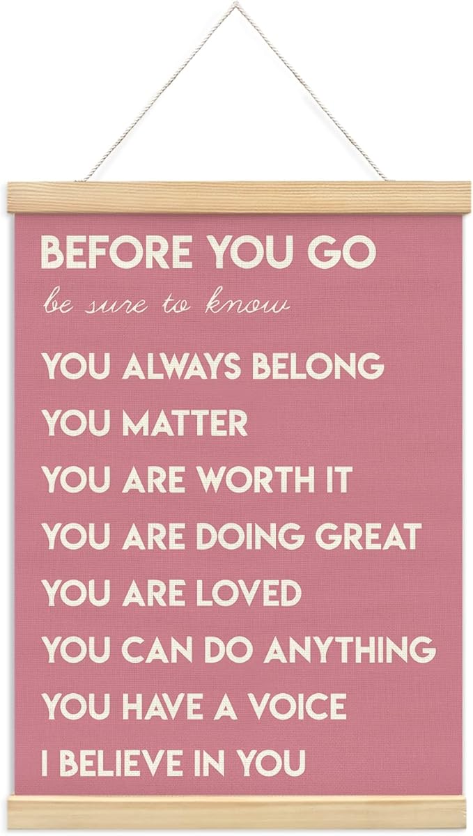 Mental Health Positive Affirmations Inspirational Wall Art Decor, Therapist by Unknown