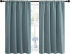 NICETOWN Greyish Blue Blackout Curtains Panels - Image 2