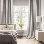 MIULEE Stone Back Tab Blackout Curtains 108 Inch Long 2 Panels Set - Image 3