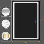 72"x36" LED Bathroom Mirror - Image 9