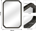 WallBeyond 24" x 36" Rounded Corner Arch Wall Mirror - Image 6