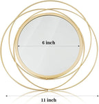 2 Set. Circle Mirrors for Wall Decor for Living Room Bedroom Bathroom Entryway - Image 6