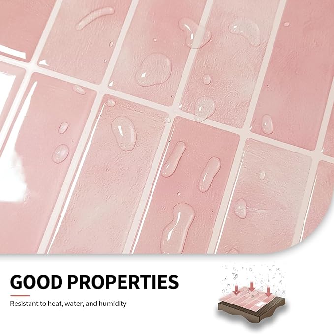 Peel and Stick Backsplash 3D Wall Tiles, Self-Adhesive, Oil Proof, Waterproof - Image 4