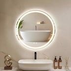 DUMOS 28 Inch Round LED Bathroom Mirror - Image 2