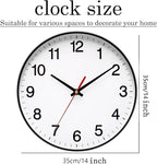 Spinaround Wall Clock, Modern Wall Clocks Battery, Silent Non-Ticking Analog - Image 2