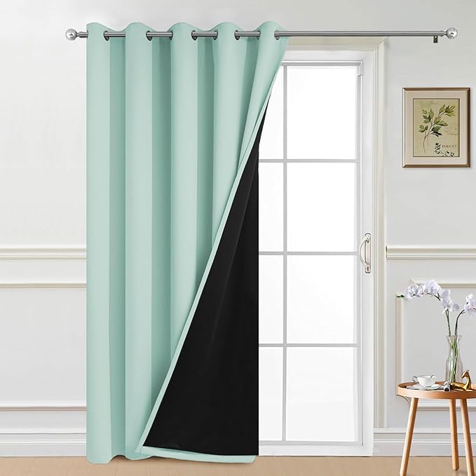 Yakamok 100% Blackout Lined Panels, Thermal Insulated Blackout Curtains by Yakamok