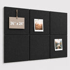 Large Cork Boards for Walls – 36" x 24" Self Adhesive Felt Wall Tiles by CreateYourIdealSpace