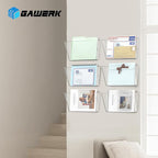 Gawerk Clear Acrylic Single Pocket, Plastic Hanging Wall Mount File Holder - Image 6