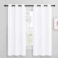 NICETOWN White Samll Window Blackout Curtain Panels, 50% Light Blocking Curtains by NICETOWN
