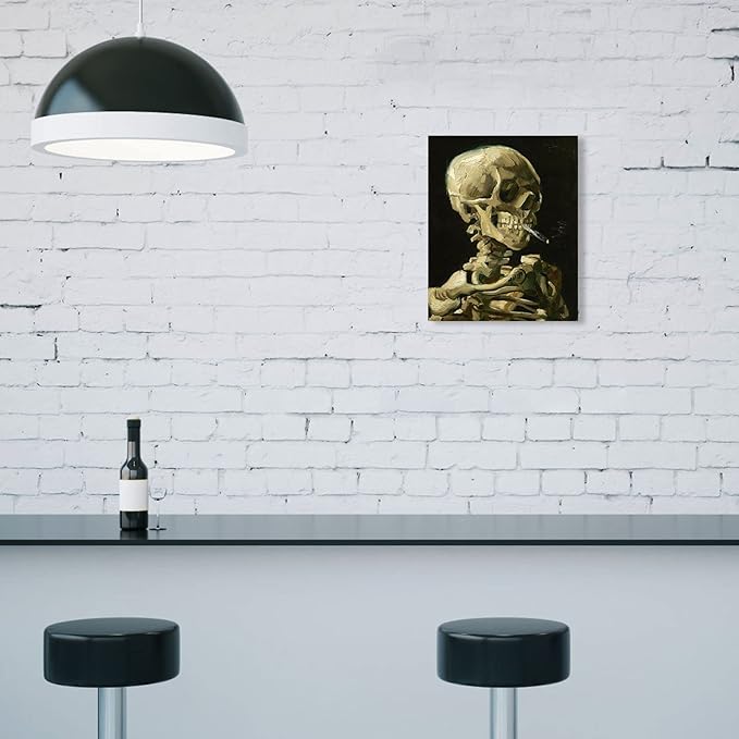 1 KINGO Van Gogh Canvas Wall Art: Skull of a Skeleton - Image 5