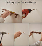 Wood Coat Rack Wall Mount - Image 9