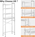 Kalrin Over-The-Toilet Storage Rack, 4-Tier Bathroom Organizer Shelf Over Toilet - Image 6