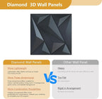 3D Wall Panel Diamond for Interior Wall Decor, Waterproof, Heat Resistant PVC - Image 3