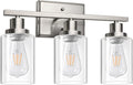 Ascher Bathroom Vanity Light Fixtures, 3 Light Wall Sconces Lighting by Ascher