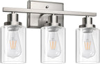 Ascher Bathroom Vanity Light Fixtures, 3 Light Wall Sconces Lighting by Ascher