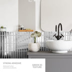 Peel and Stick Backsplash 3D Wall Tiles, Self-Adhesive, Oil Proof, Waterproof - Image 3