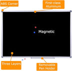 36 x 24 Inch Magnetic Black Chalkboard - Image 2