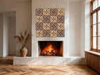 WoveN SounD Artisan Acoustic Wall Panels, 16 Pack 12x12 Inch, PVC Wood Grain - Image 9