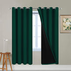 Yakamok 72 Inch Lengt 100% Blackout Thermal Insulated Curtains, Noise Reduction by Yakamok