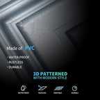 Art3d Decorative 3D Wall Panels 24" x 24", Square Gray Ceiling Tiles, Wall - Image 8