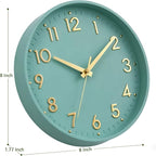 Mosewa Wall Clock 8 Inch, Wall Clocks Battery Operated Silent Non-Ticking - Image 3