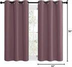NICETOWN Dry Rose Room Darkening Curtains - Image 10