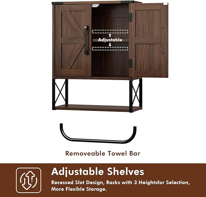 RUSTOWN Farmhouse Rustic Medicine Cabinet - Image 8