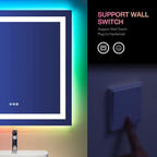 LOAAO 38"X38" LED Bathroom Mirror - Image 7