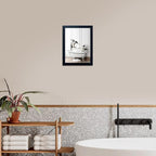 Kids Bathroom Wall Art Framed Black and White Animal Wall Art Cute Penguins in - Image 6