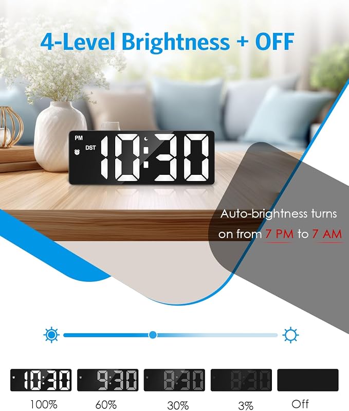 AMIR Digital Alarm Clock, LED Clock - Image 4