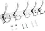 TICONN Wall Mounted Coat Rack, Five Heavy Duty Tri Hooks All Metal Construction by TICONN