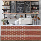 100 Red Faux Brick Wall Tiles, Inorganic Minerals, 3D Thin Brick Veneers - Image 7