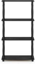 Furinno TURN-N-TUBE Storage Shelves, 4-Tier Book Shelf, Corner Shelf, Toolless - Image 6