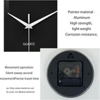 XFM Black Wall Clock 16 Inch Simple Wall Clocks Battery Operated Modern - Image 6