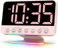 Odokee Digital Alarm Clocks for Bedrooms: Large Bold Number 5 Brightness Dimmer by Odokee