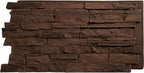 EverStone Acadia Ledge Faux Stone Panel, Weathered Brown Color by EkenaMillwork
