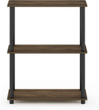 Furinno TURN-N-TUBE Storage Shelves, 3-Tier Book Shelf, Corner Shelf, Toolless - Image 5