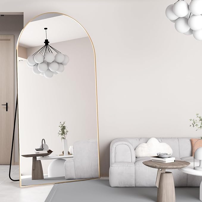 Arched Full Length Mirror Standing Mirror - Image 8