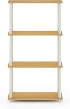 Furinno Turn-N-Tube 4-Tier Multipurpose Shelf Display Rack, Round Tubes - Image 8