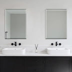 Ruomeng Wall Mirror Beveled Edge Frameless Mirror 20” x 28“ Wall Mounted Mirror - Image 3