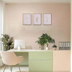 3 Piece Floral Framed Wall Art Pink Wildflower Canvas Wall Art Flower Pictures - Image 4