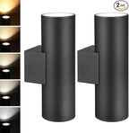 LEONLITE 18 Inch 5CCT LED Cylinder Up Down Wall Light Outdoor, 100V-277V by LEONLITE