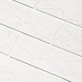 Old Town White Faux Brick Wall Tiles, 2 Pieces 3D Thin Brick Veneers by TORURAL