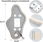 Modern Irregular LED Bathroom Mirror - Image 6