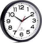Roymnie Atomic Wall Clock 14 Inch, Modern Clock Battery Operated Classic Analog - Image 2