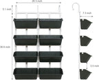 8 Pockets Vertical Garden Wall Planter Raised Beds Hanging Planter Wall Mounted - Image 5