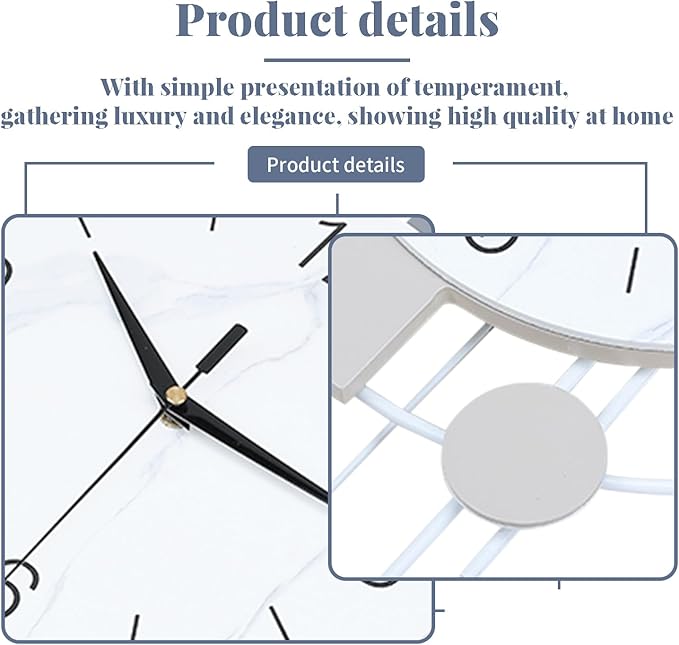 Dankeit Decorative Silent Quartz Wall Clock - Image 2