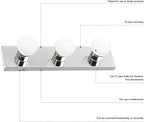 Design House Vanity Lights, 6 Linear Lights, Horizontal or Vertical Use - Image 3