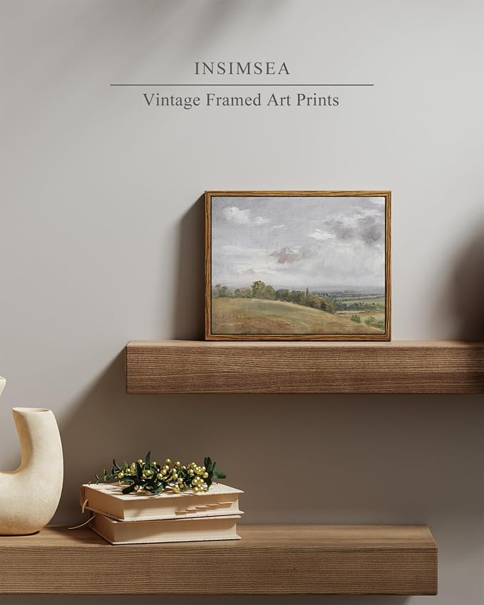 InSimSea Framed Canvas Wall Art Vintage Decor, Rustic Wall Decor - Image 4