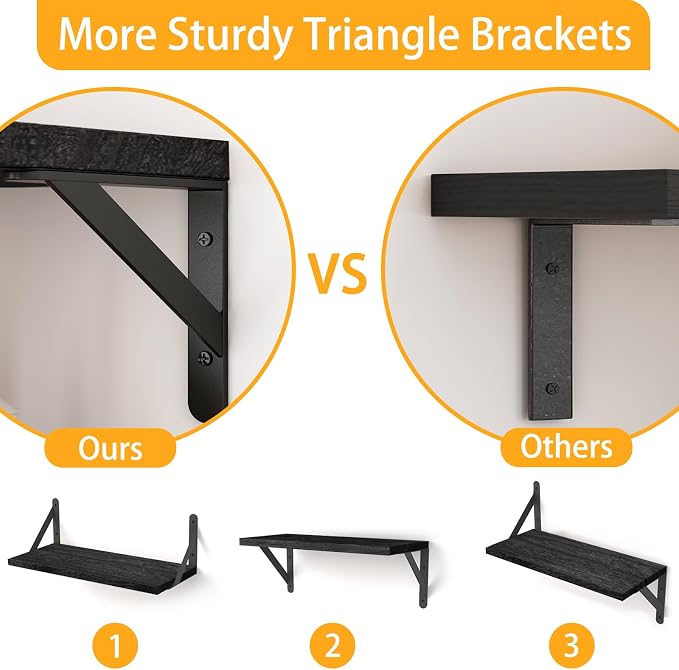 YGEOMER Wall Shelves, Home Decor - Image 4